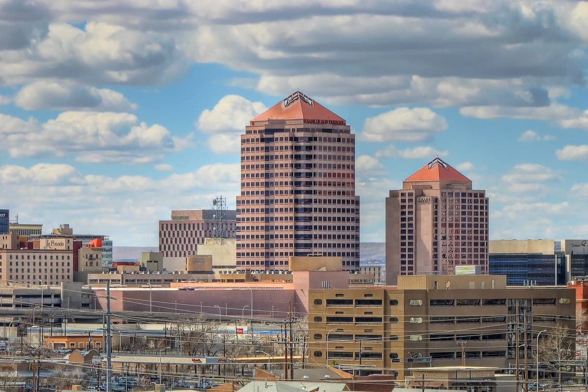 Albuquerque skyline and cityscape