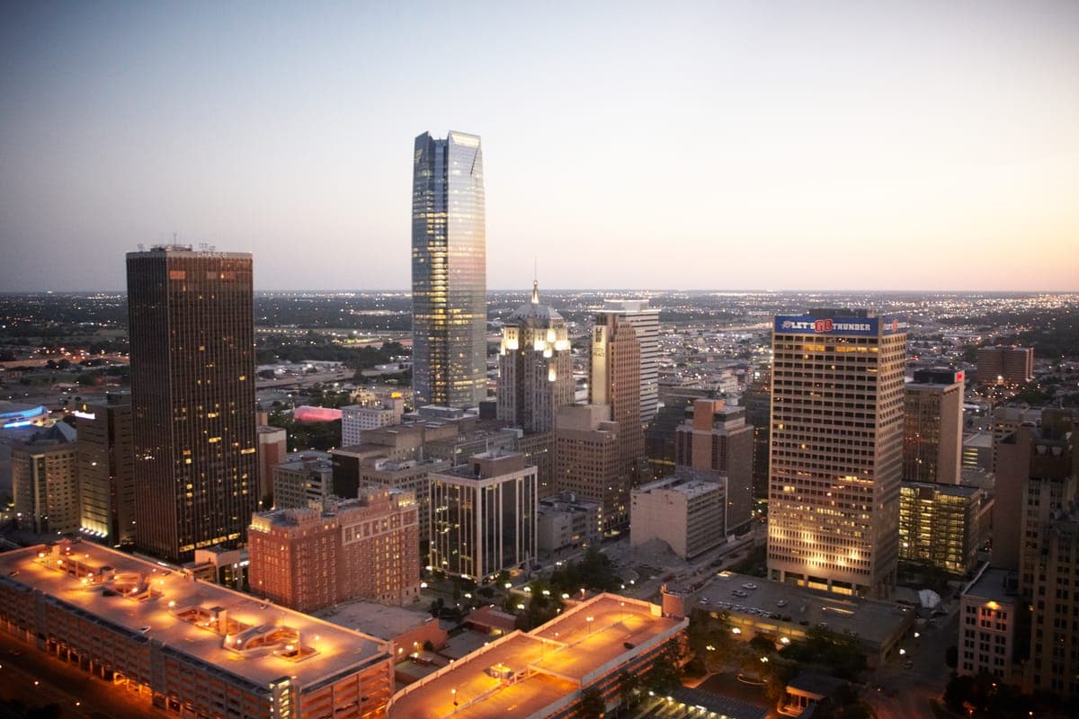 Oklahoma City skyline and cityscape