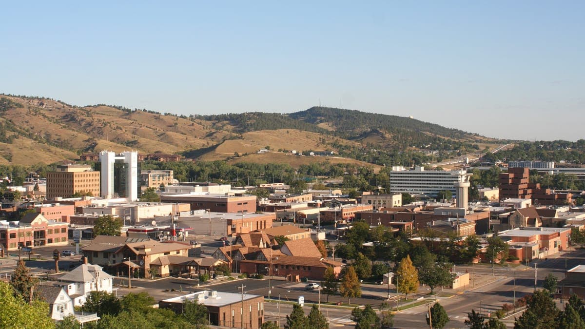 Rapid City skyline and cityscape